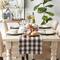 DII® 108" Heavyweight Check Fringed Table Runner